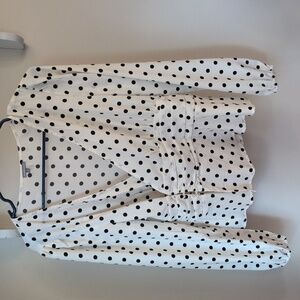 Charlotte Russe Black and White Polka Dot Blouse